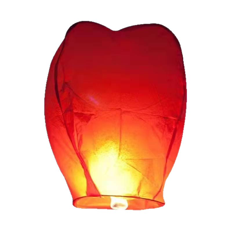 Wishing Lanterns New Model Quality Upgraded Version Wholesale Kongming Lanterns Sky Lanterns for Street Stalls Flame-Retardant Non-Stick Take-Off Lanterns for New Year's Eve