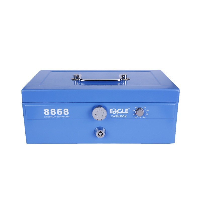 Yiergao Metal Large Satchel Gold Library Password Safe Cash Box Satchel Bank Cash Cashier Safe with Lock