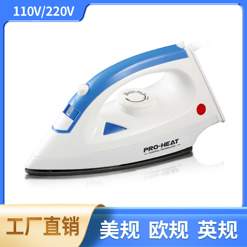 Электрический утюг американского стандарта 110В, европейского стандарта, ручной паровой утюг, компактный 1200W