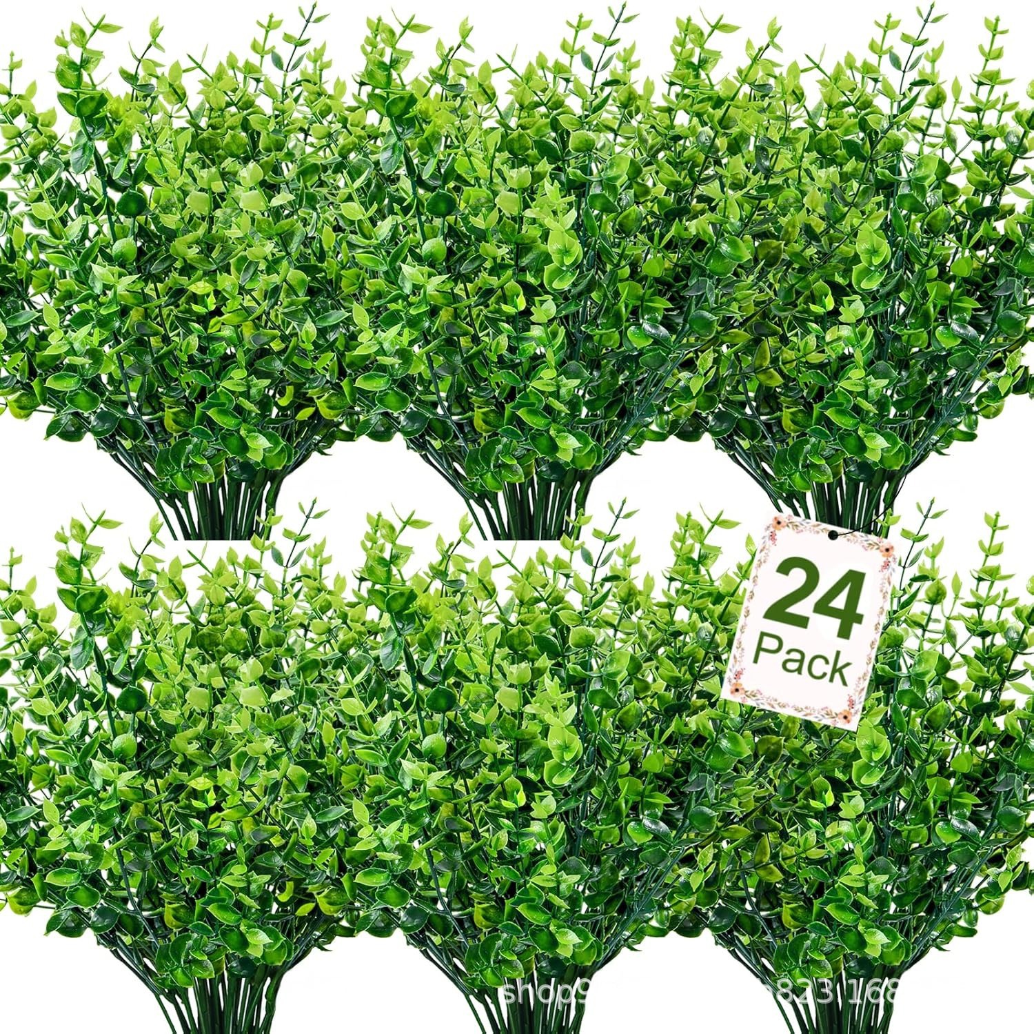 Искусственное зеленое растение, 7-зубчатый эвкалипт, букет для свадьбы и ландшафта