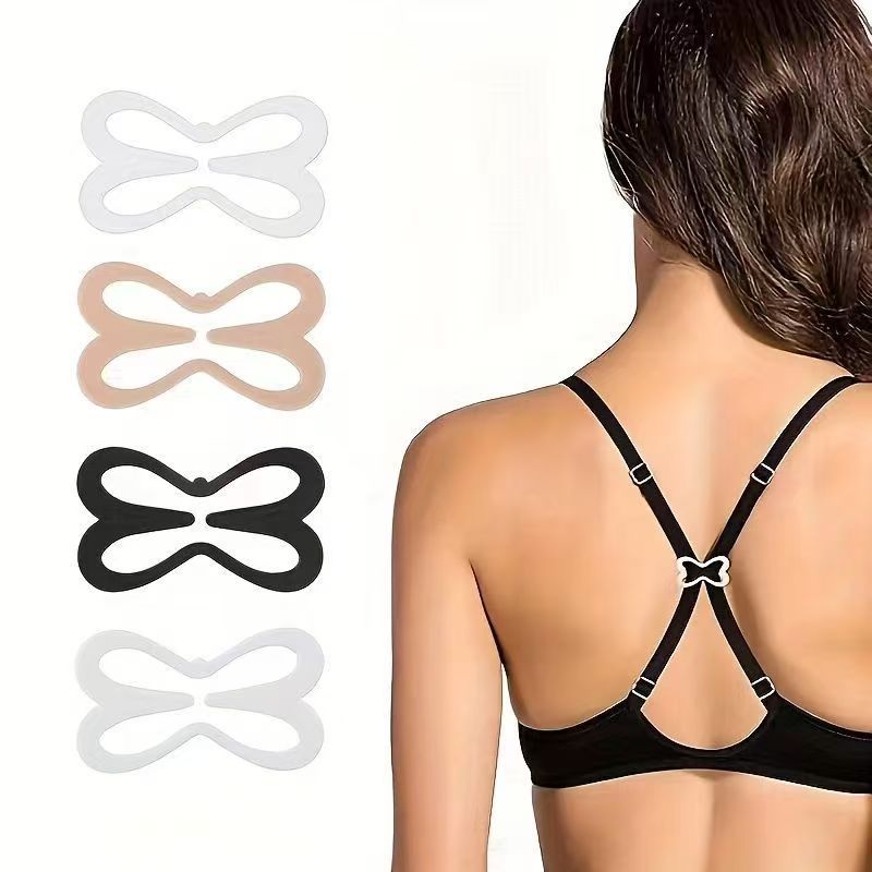 Регулируемая невидимая застежка для бюстгальтера с противоскользящей плечевой лямкой Фиксированная застежка противоскольжения