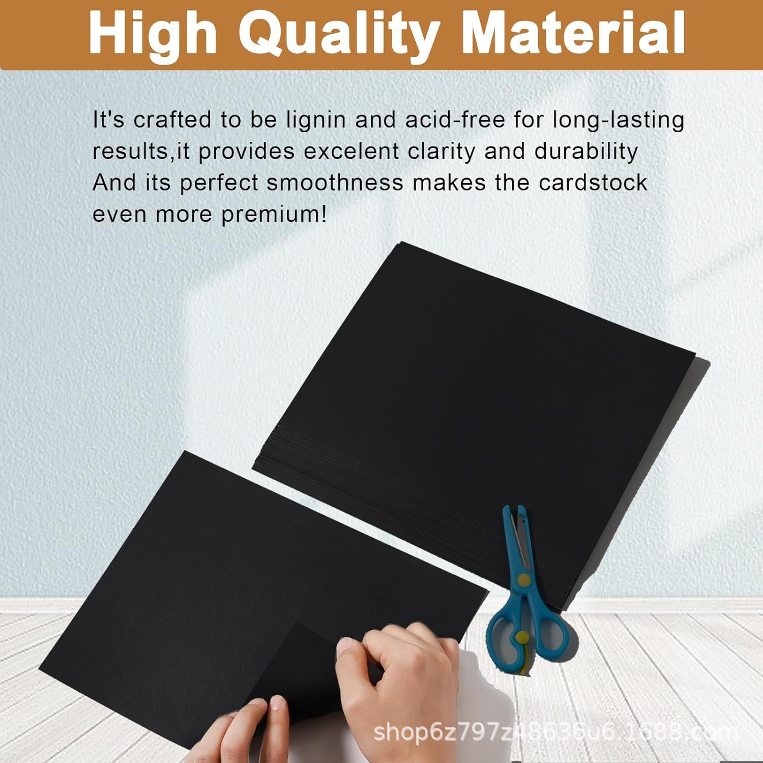 Black Card DIY Print Color Kraft Paper For Card Making Printing Craft Painting Scrapbook Cutting