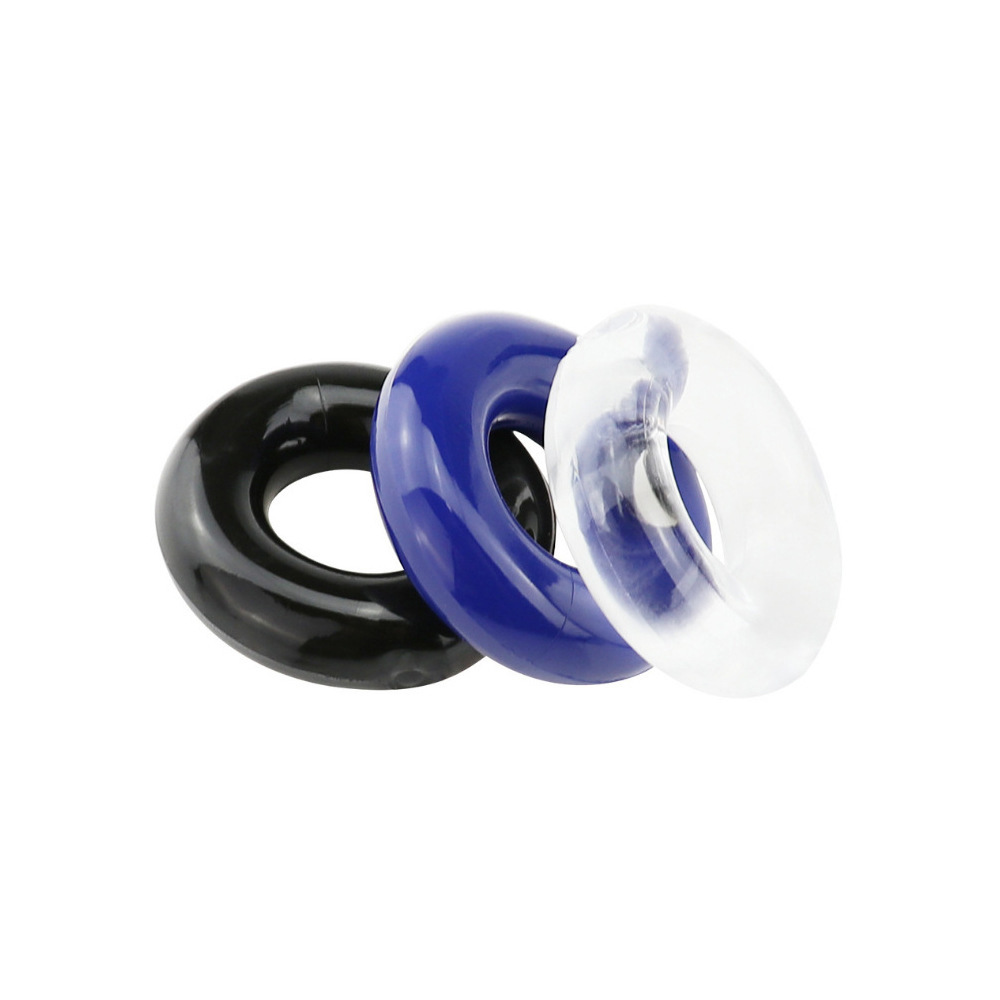 Yifeng sperm lock ring men's three-color ring with beads transparent penis ring aluminum foil pack adult sex toys wholesale