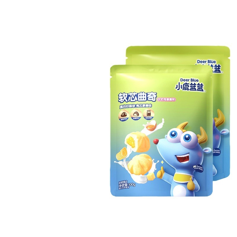 Official flag genuine goods deer blue blue soft heart cookies snack grinding stick biscuits for infants food supplement recipe