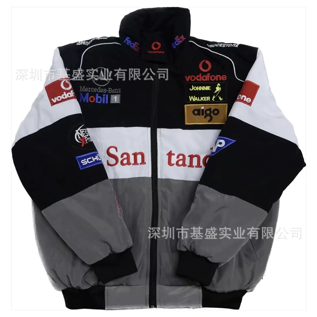 Гоночный костюм F1 стильный, полный вышитый, повседневная куртка с длинным рукавом