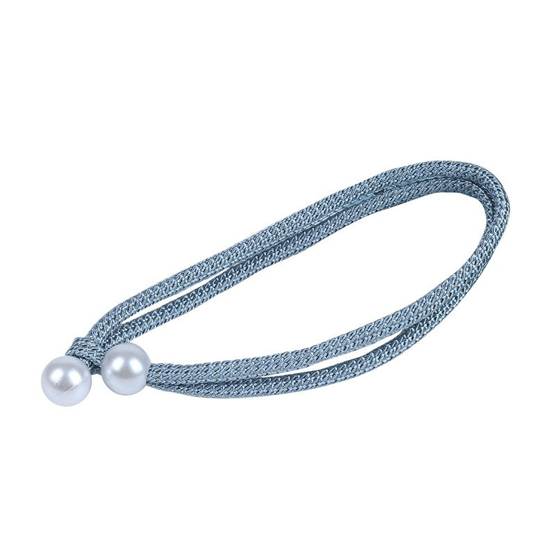 Factory Supply Simple Polyester Oriental Pearl Curtain Strap Curtain Accessories Pearl Curtain Buckle Strap