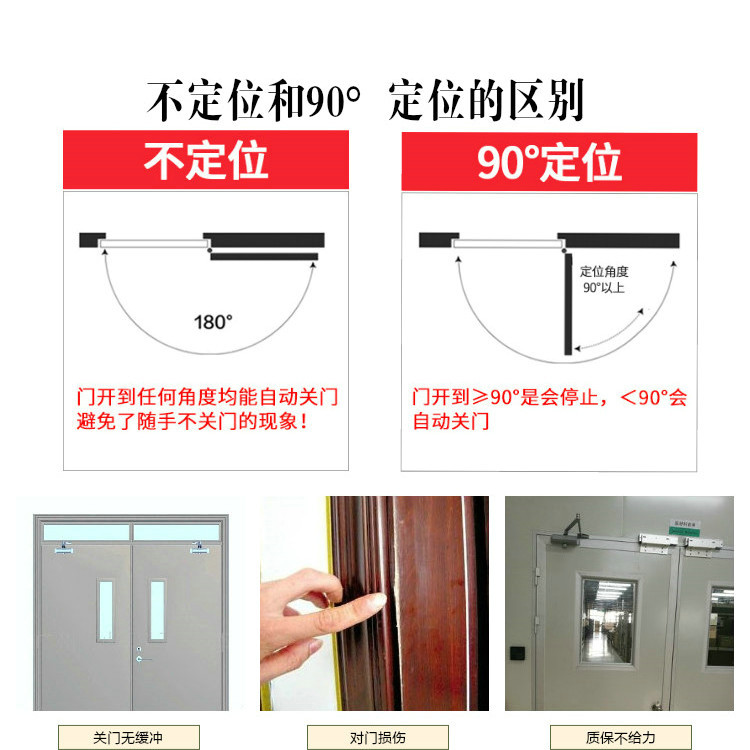 Automatic door closer household simple mute door opener positioning automatic door closer fire door closer wholesale