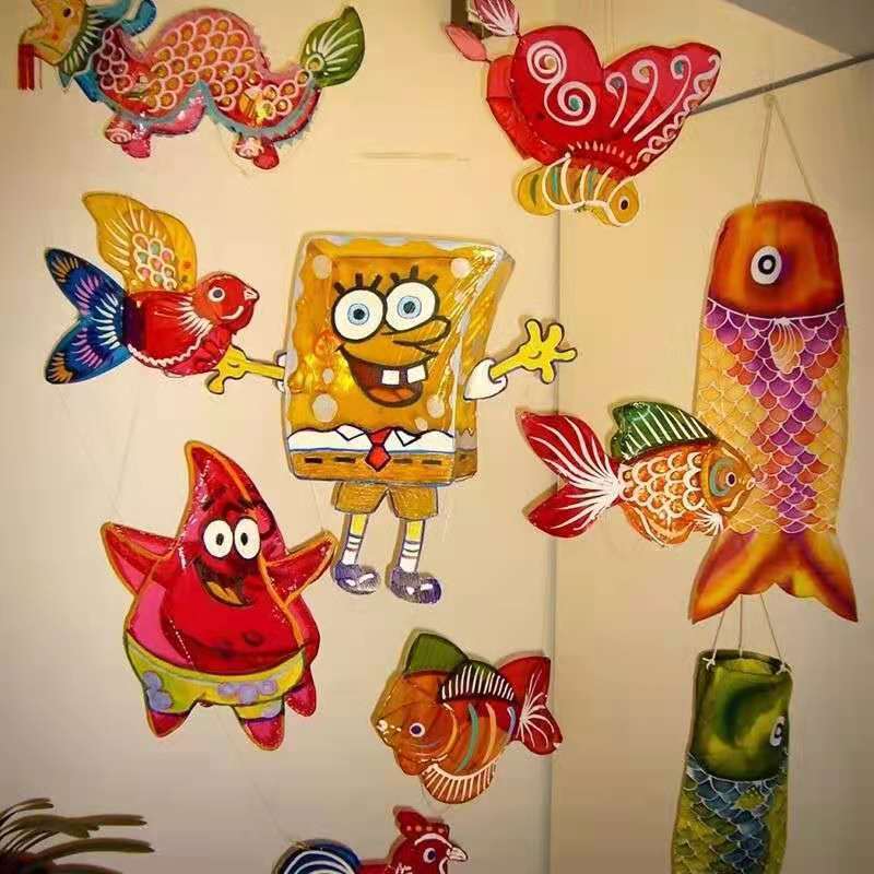 Children's Handmade DIY Material Color Soft Packaging Cellophane Transparent Butterfly Light Film Kindergarten Color Cognition