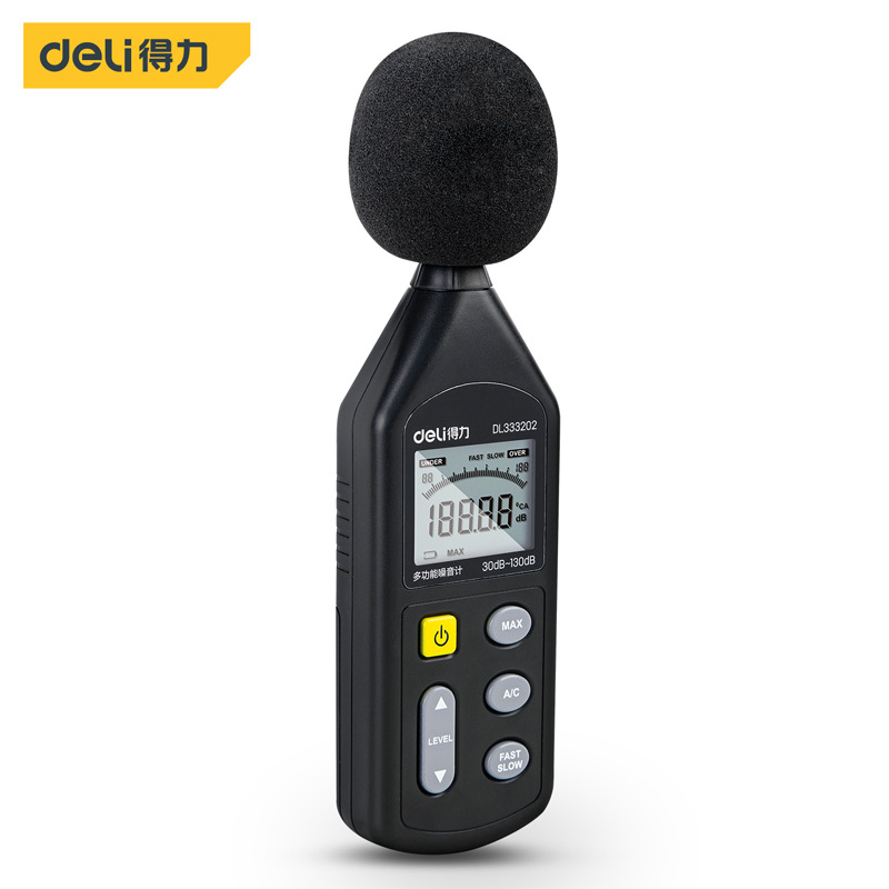 Deli Noise Meter Detection Decibel Meter Noise Tester Sound Instrument Sound Level Meter Measuring Instrument Volume Measuring Home