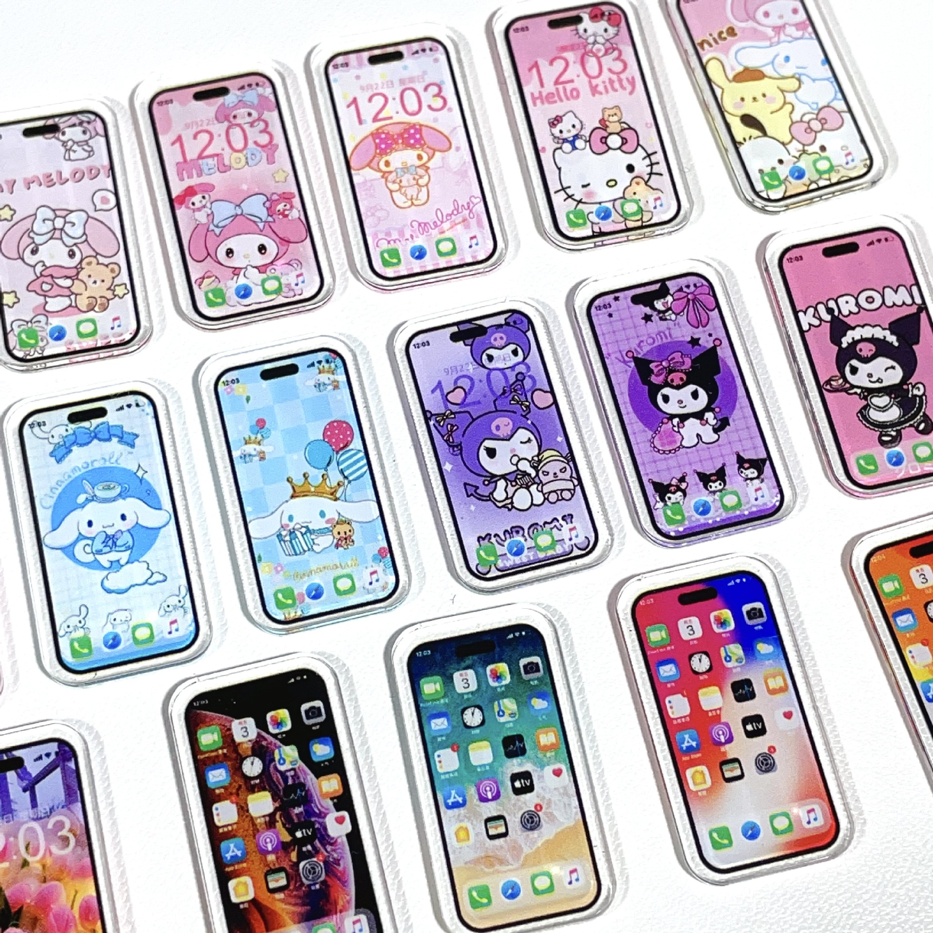 1:12 doll house decoration DIY small mobile phone model decoration resin BJD telephone soldier accessories can not be used