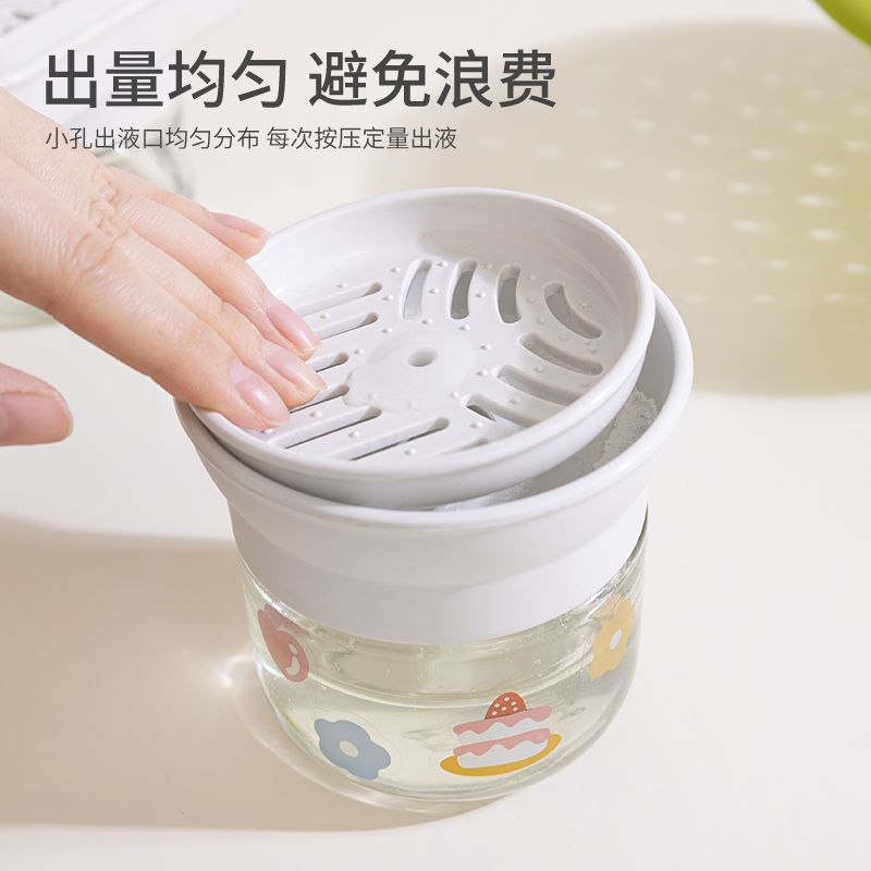 Detergent Press bubble Press bottle kitchen detergent sub-bottle large capacity storage bottle bubbler cute