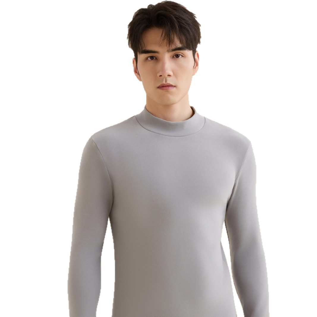 26 Years New Model Silk Wool Thermal Underwear Men's Top 10A Antibacterial Men's Autumn and Winter Clothing Body Shaping Base Layer Shirt