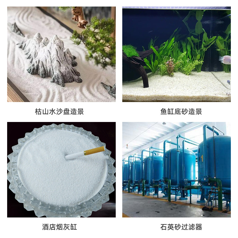 Chongqing Supplies Quartz Sand Granular Texture Sand, Wear-Resistant Quartz Sand, High Hardness Filter Material Quartz Sand for Water Treatment