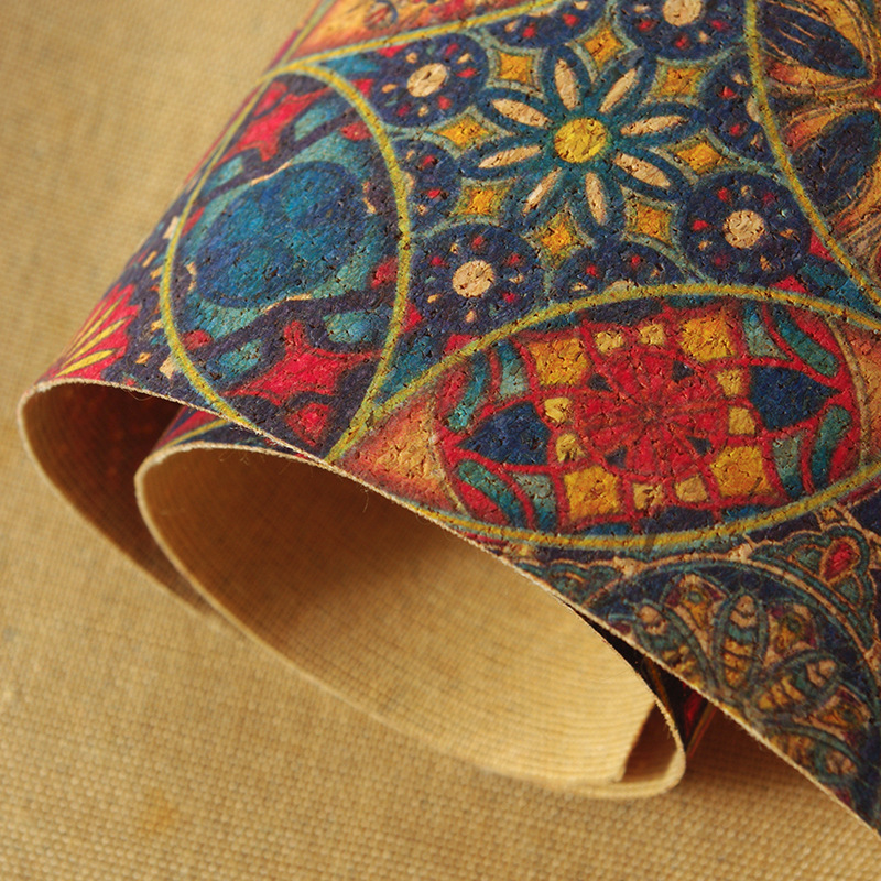 Cork oak cloth fine particle seamless pattern delicate handmade DIY leather fabric 45*30cm