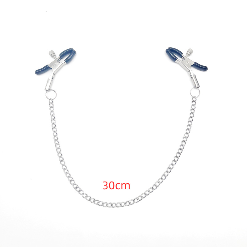 Factory Direct Sales Cross-Border Bdsm Sex Toys Double-Ended Single Chain Nipple Clamp Sex Toys Meituan Dropshipping Wholesale