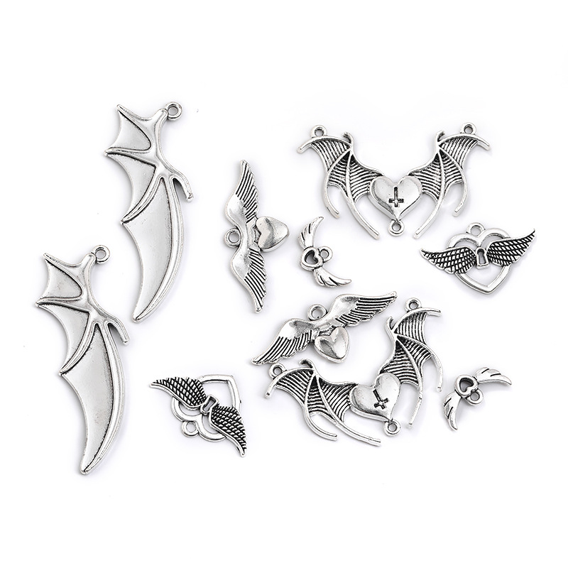 DIY Retro Alloy Jewelry Accessories Wings Pendant Handicraft Jewelry Accessories A800187