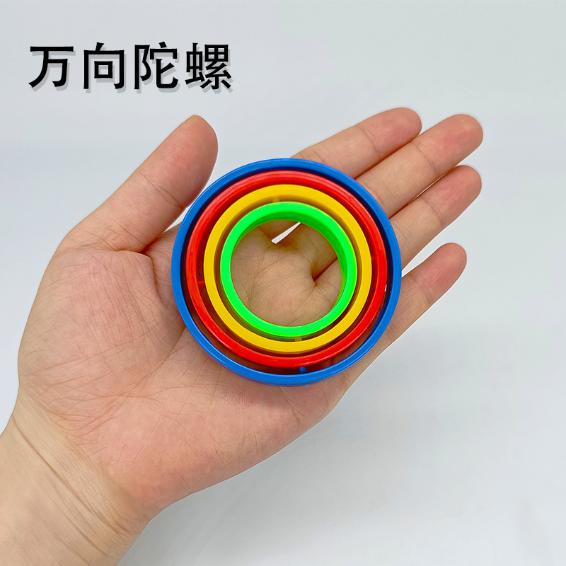 Cross-Border Creative Leisure Inertia Gyro Rotating Finger Gyro Magic Intelligence Toy Universal Fingertip Gyro