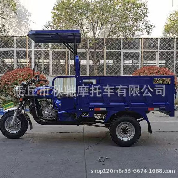 Foreign Trade Agricultural Three-Wheeled Motorcycle Fuel Household Gasoline Cargo Dump Truck King Cargo Three-Wheeler