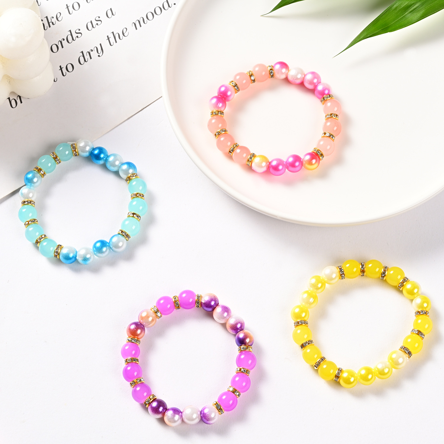 Children's Bracelet Female Princess Beaded Cartoon Cute Children Girl Baby Bracelet Student Jewelry Bracelet Jewelry
