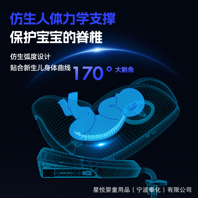 Child Safety Seat for Car Baby Baby Car 360 Degree Rotating Simple Portable Seat 0 Years Old Universal
