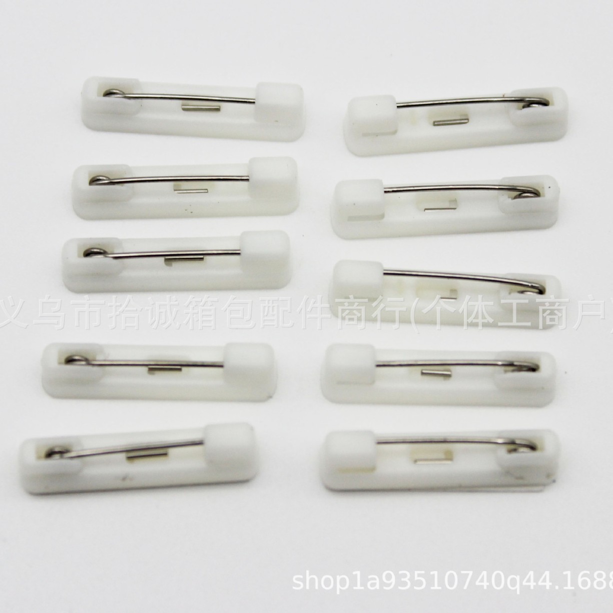 in stock diy acrylic breastplate with glue pin number plate pin safety pin badge plastic pin