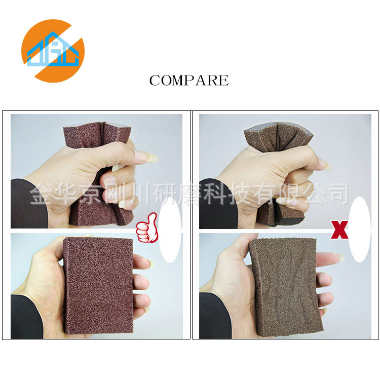 Emery sponge nano cleaning dishwashing sponge wipe rust decontamination brush washing pot artifact magic wipe factory direct sales