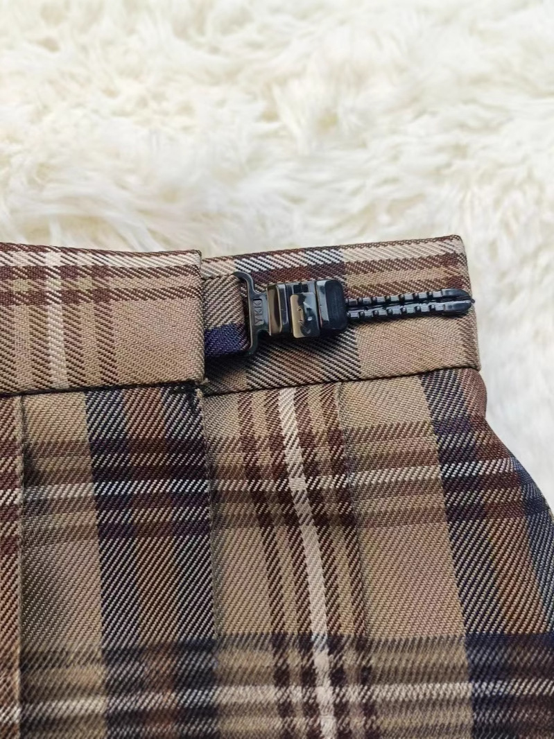 Hot Item [Small Brown Same Style] Genuine Jk Uniform Plaid Skirt Same Style Preppy Skirt Pleated Skirt Slimming Look and Wrinkled