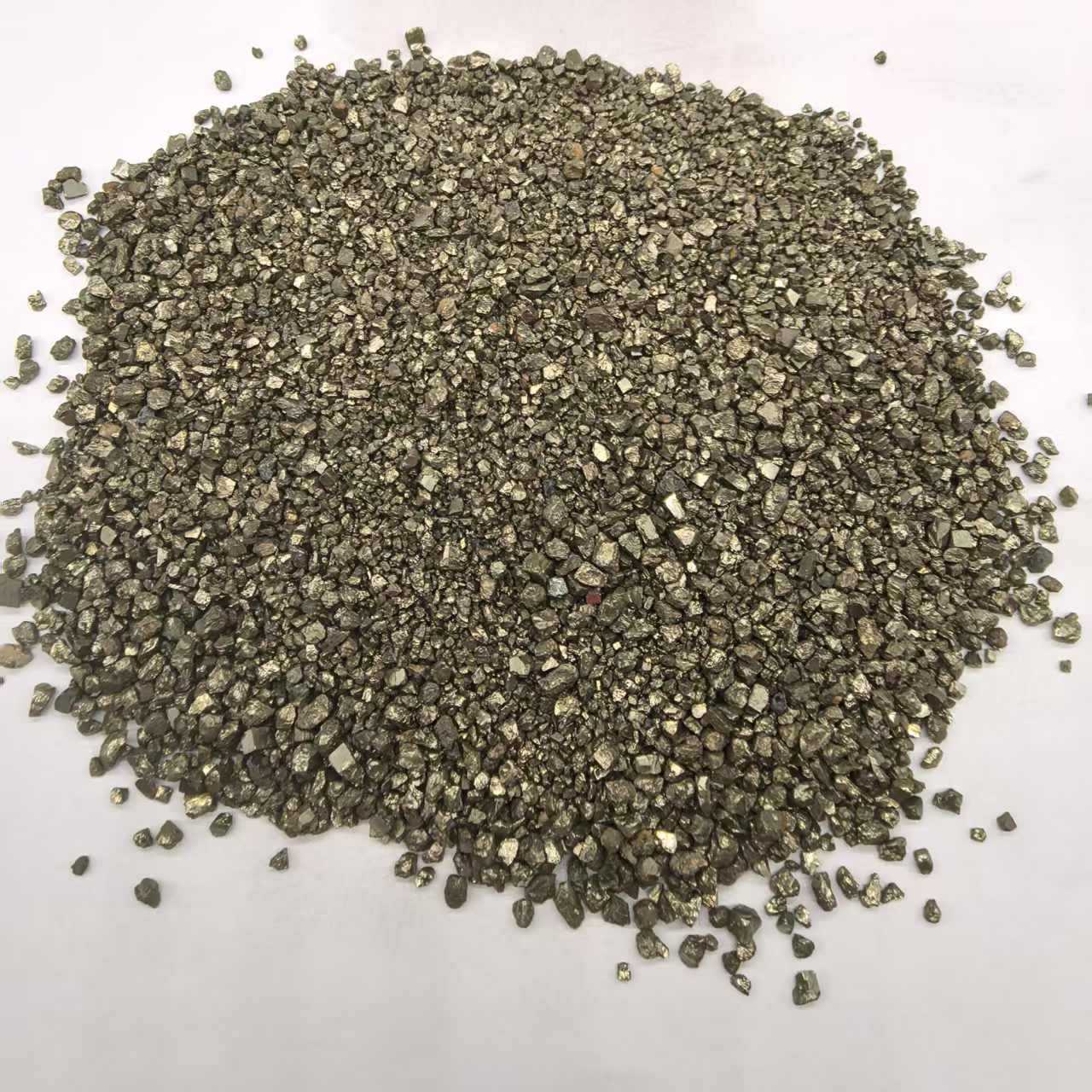 Iron Sulfide Tin Titanium Alloy Sand Manufacturer Supplies Metallurgical Casting Sulfurization Rust Removal Wear-Resistant Floor Material Iron Sulfide Sand