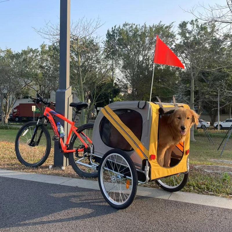 Rear Bicycle Trailer Pet Riding Folding Trailer Cycling Travel Outdoor Dog Trailer Stroller Dog Bicycle