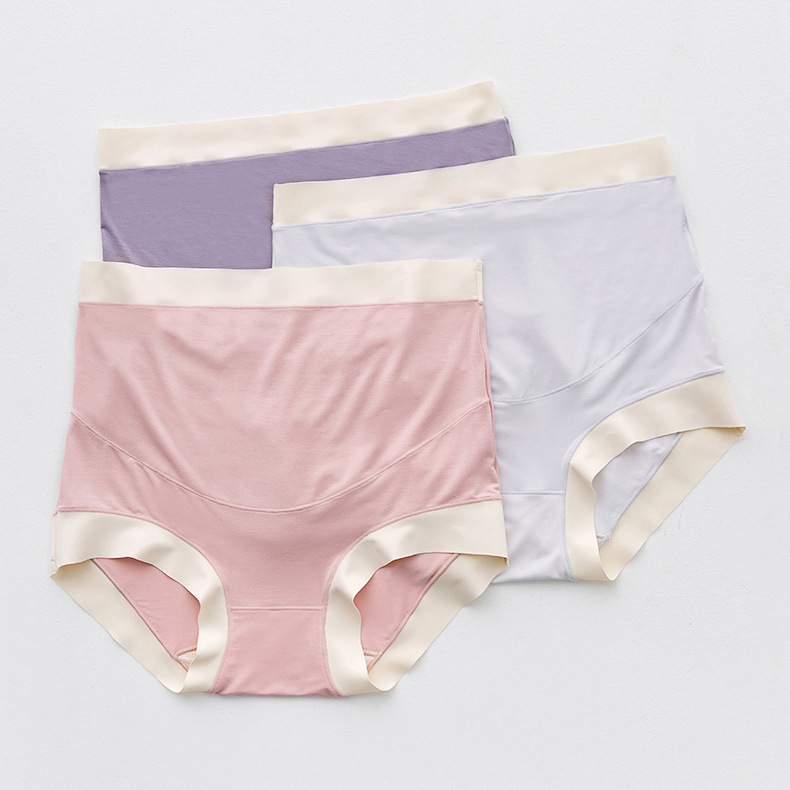 Модальное белье для беременных, высокая талия, хлопковый шаг, большой размер во время беременности