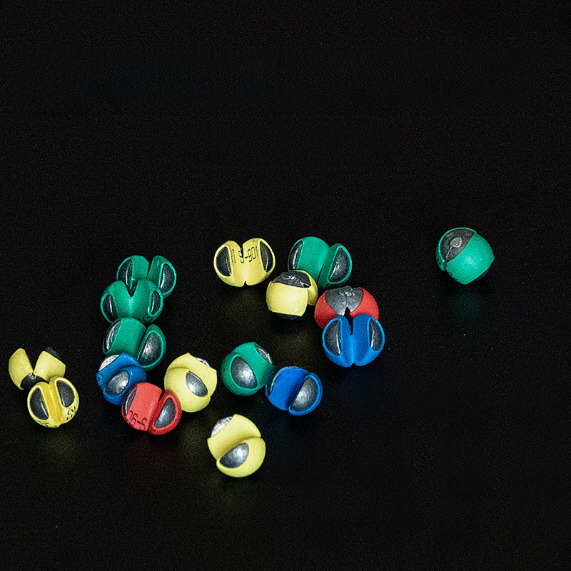 Plastic coated bite lead with lead micro lead opening lead does not hurt line fishing lead pendant rock fishing raft fishing accessories tin pendant fishing gear supplies