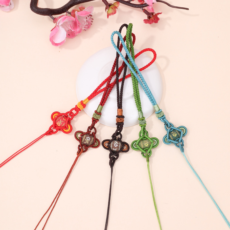 Pineapple Buckle Chinese Knot DIY Hand-woven Antique Jewelry Ethnic Style Chinese Knot Pendant Car Hanging Sachant Lanyard