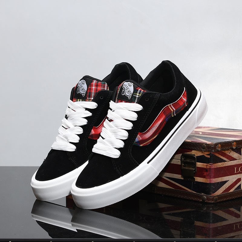 2025 Spring Men's Korean Style Thick-Soled Plaid Vulcanized Canvas Shoes Summer Breathable Lightweight Skateboard Casual Shoes