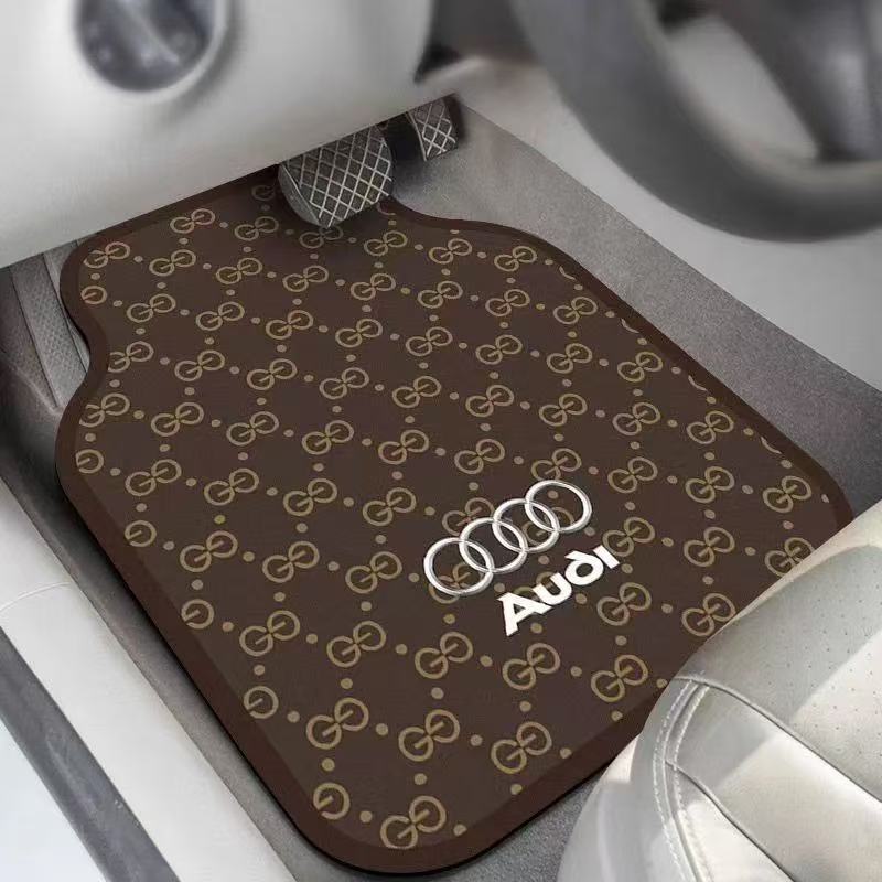 2025 Car Floor Mats Universal Diatomaceous Earth Water-Absorbent Non-Slip Dirt-Resistant Single-Piece Full Set Car Mats Personalized Car Logo Style
