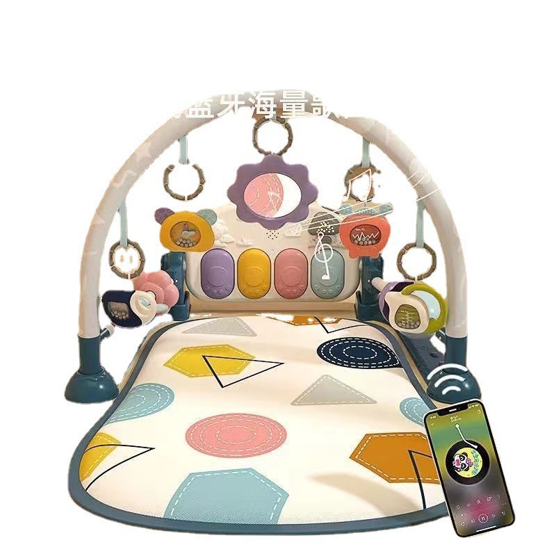 Cross-border pedal piano newborn baby fitness rack baby boys and girls music toys 0-1 years 3-6 months 12