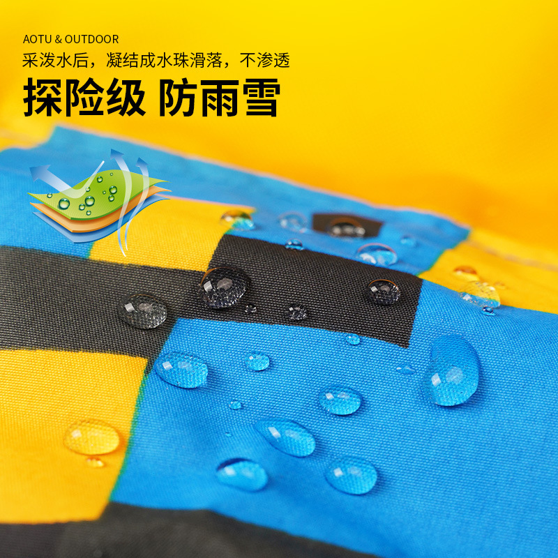 Concave-convex autumn and winter ski waterproof calf protection cover outdoor sand-proof shoe cover riding children snow cover cross-border wholesale