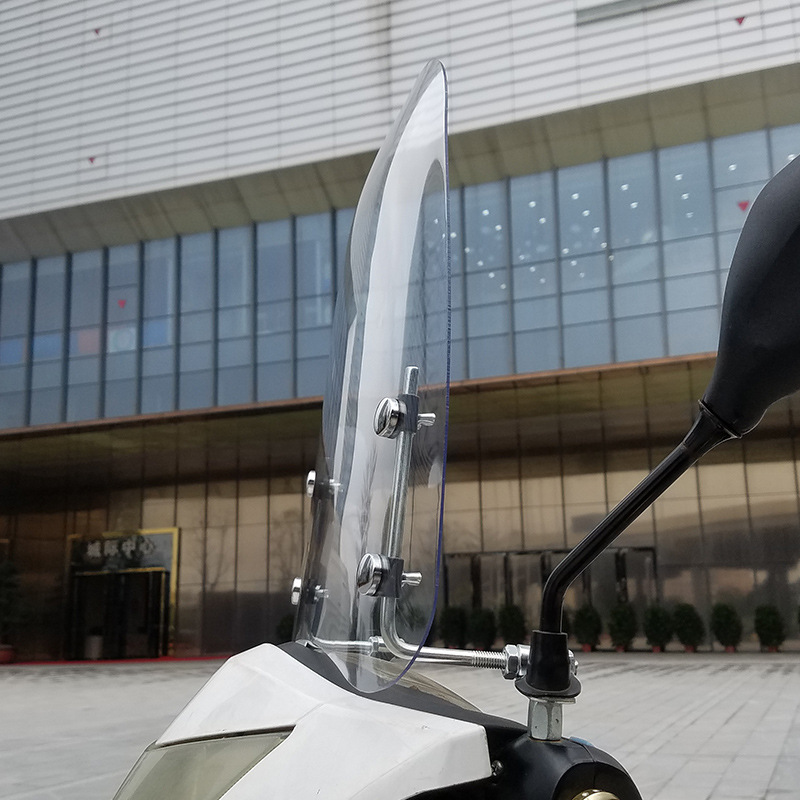 Electric motorcycle windshield transparent windshield battery car windshield men's scooter windshield ultra-clear