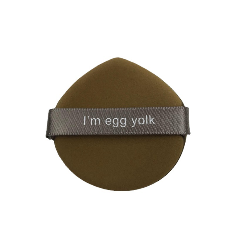 Manufacturer Wholesale Pineapple Pie Air Cushion Puff Egg Yolk Pie Wet and Dry Use Double-Sided Powder Puff Makeup Equipment That Becomes Larger When Exposed to Water