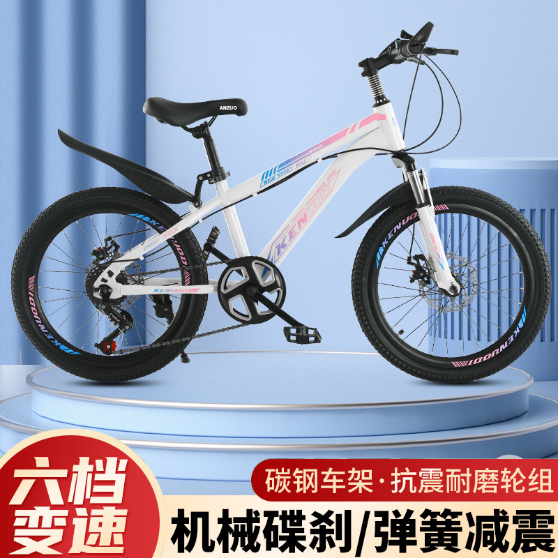 Children's Bicycles 6-12 Years Old Boys and Girls Bicycles Teenagers Middle-Aged and Older Students Variable Speed Shock-Absorbing Mountain Bikes Wholesale
