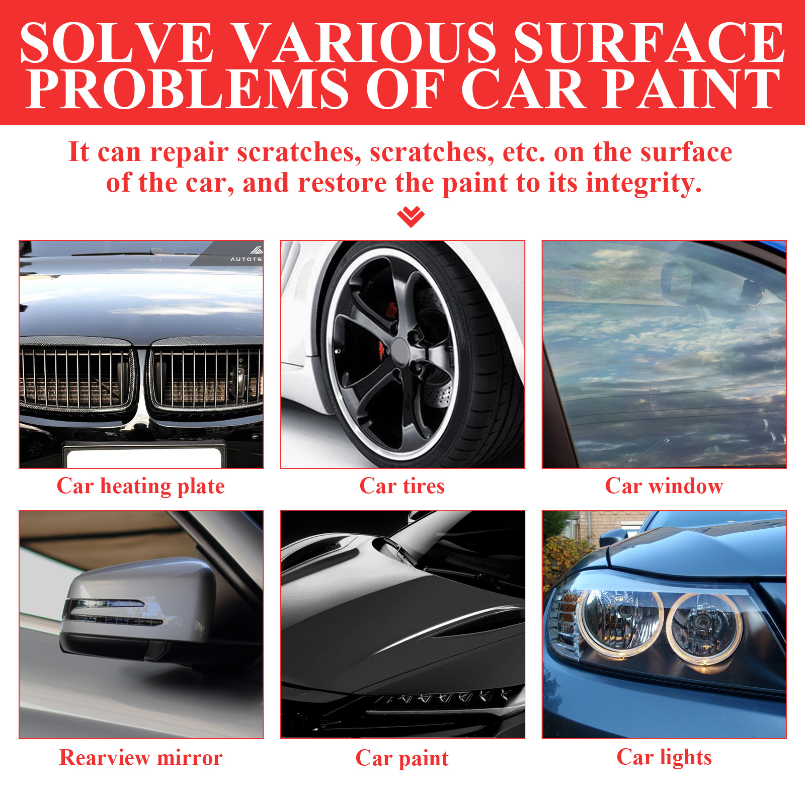 Rayhong Car Scratch Repair Pen, Paint Touch-Up Pen, Car Paint Scratch Repair Pen, Car Special Scratch Care Pen