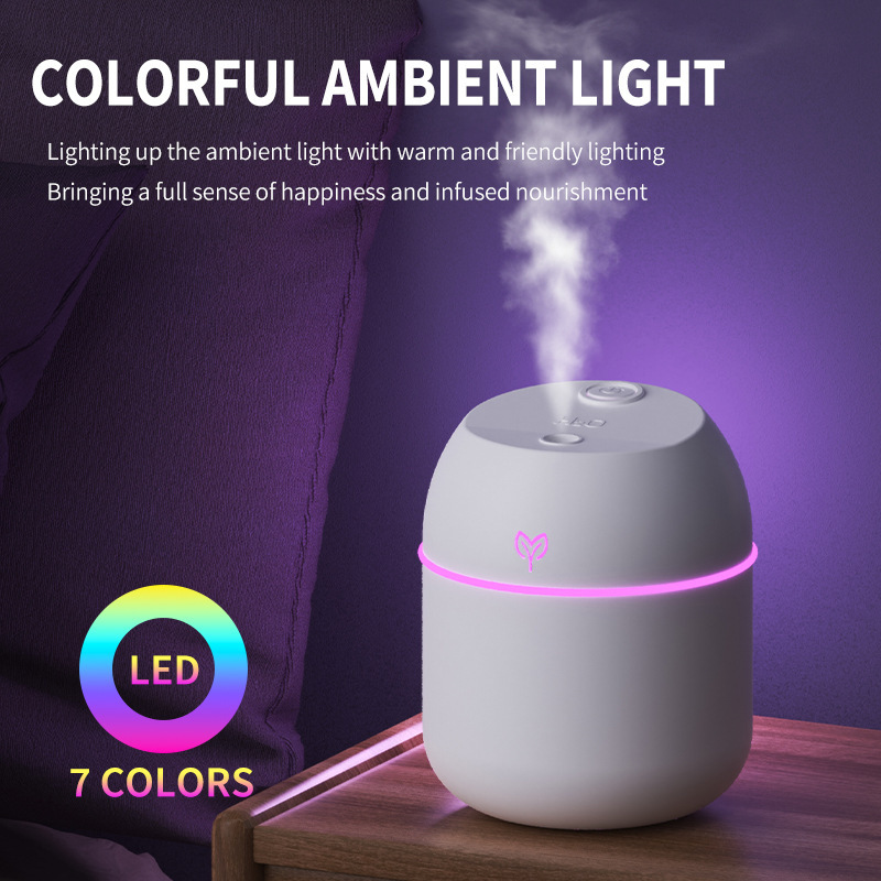 Mini Car Egg Humidifier USB Color Light Home Desktop Air Silent Small Aromatherapy Machine Wholesale D-01