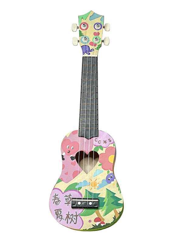 Ukulele DIY Handmade Material Package Painting Homemade Musical Instrument Warm-Up Night Market Stall