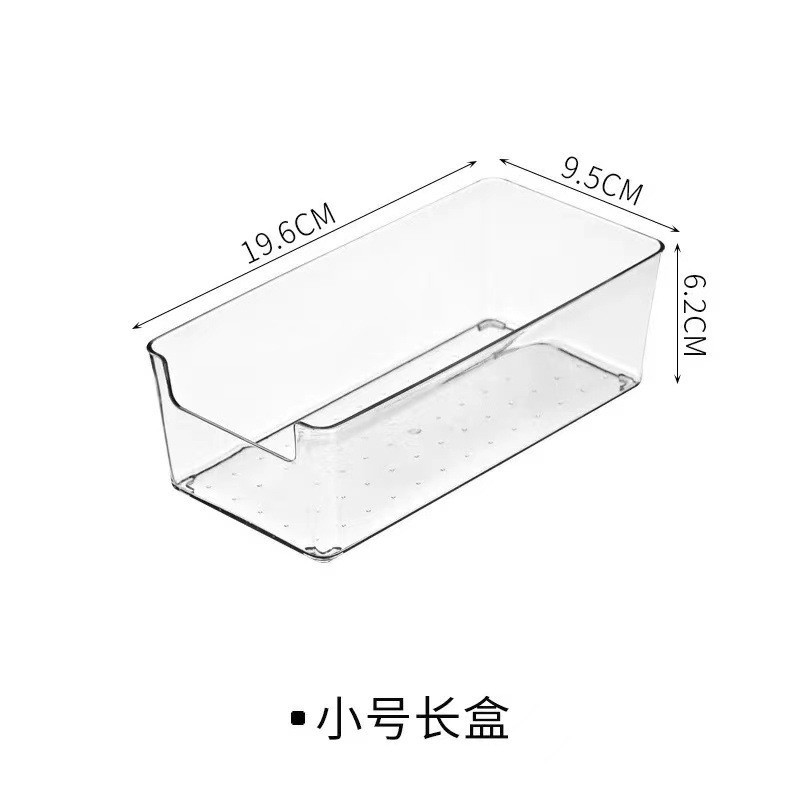 Acrylic Note Storage Box Transparent Desktop Japanese Plastic Unprinted Style Waterproof Storage Box Desktop Organization Box