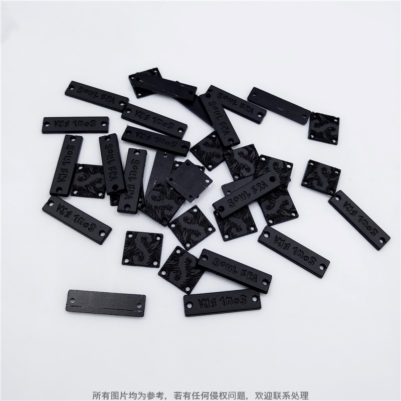 Foreign Fashion Logo Square Rectangular Electrophoresis Matte Trendy Brand Lifestyle Home Trademark Jewelry Accessories