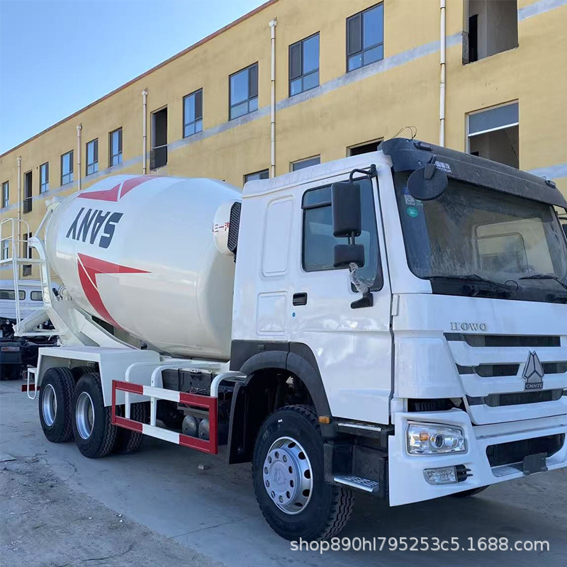 Used Howo Mixer Truck 371 Horsepower Front Four Rear Eight Concrete Mixer Truck Cement Truck Tank Truck