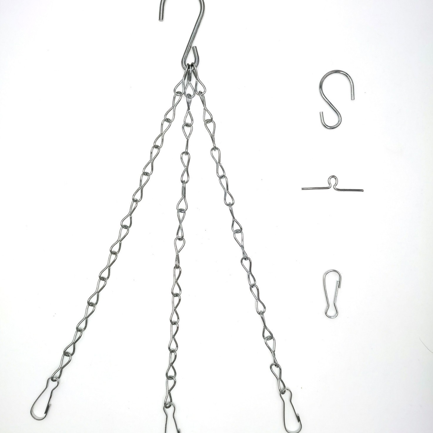 Metal Garden Flower Pot Hanging Chain Set of Three for Bonsai Hanging Iron Chain Figure-Eight Chain Hanging Chain