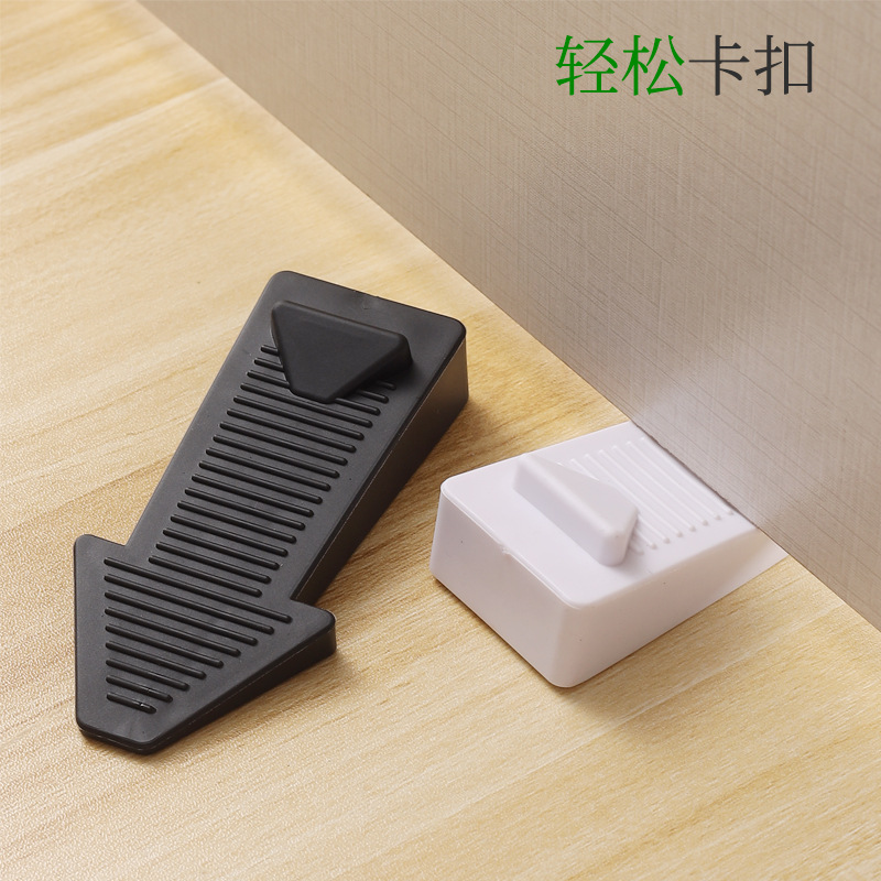 Door stopper anti-collision transparent rubber windproof door stopper door stopper fixed door stopper heightening door stopper door wedge