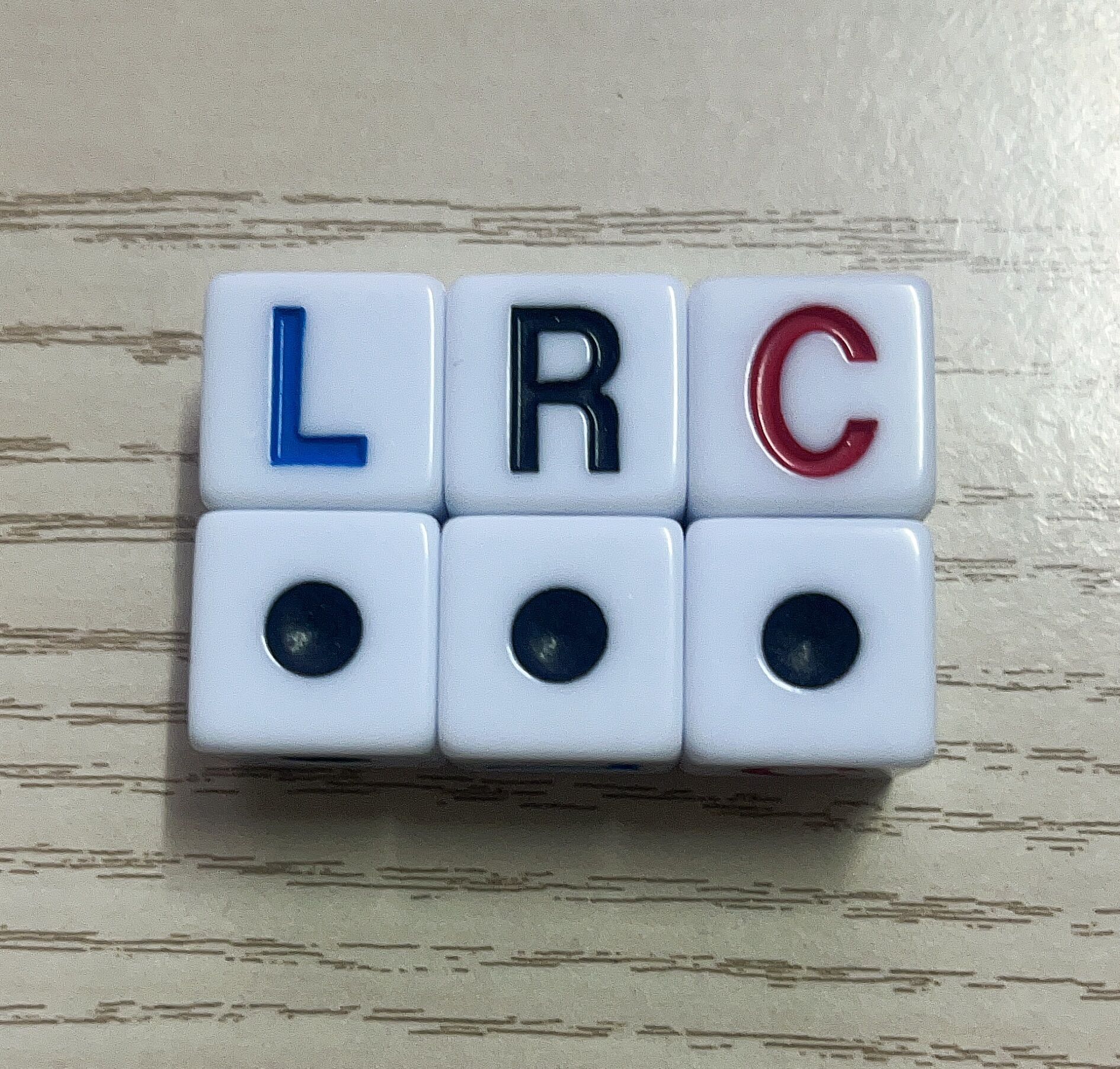 16mm five-pointed star circle left right LRC dice meet European and American export standards to ensure environmental protection