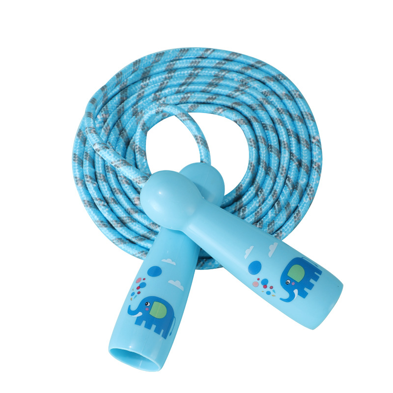 New Cartoon kindergarten children's skipping rope elementary school student pattern skipping rope color non-knotted adjustable skipping rope wholesale
