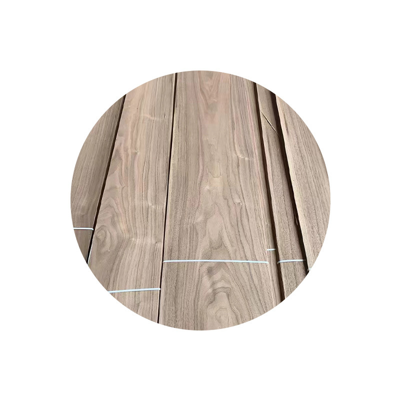 Supply natural black walnut veneer mountain pattern suitable for villa decorative wall panel cabinet wardrobe solid wood veneer wholesale